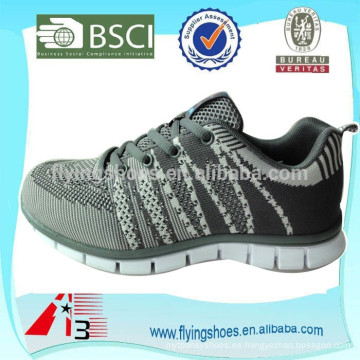 Zapatos de China fábrica zapatos de deporte por encargo con fliknit superior